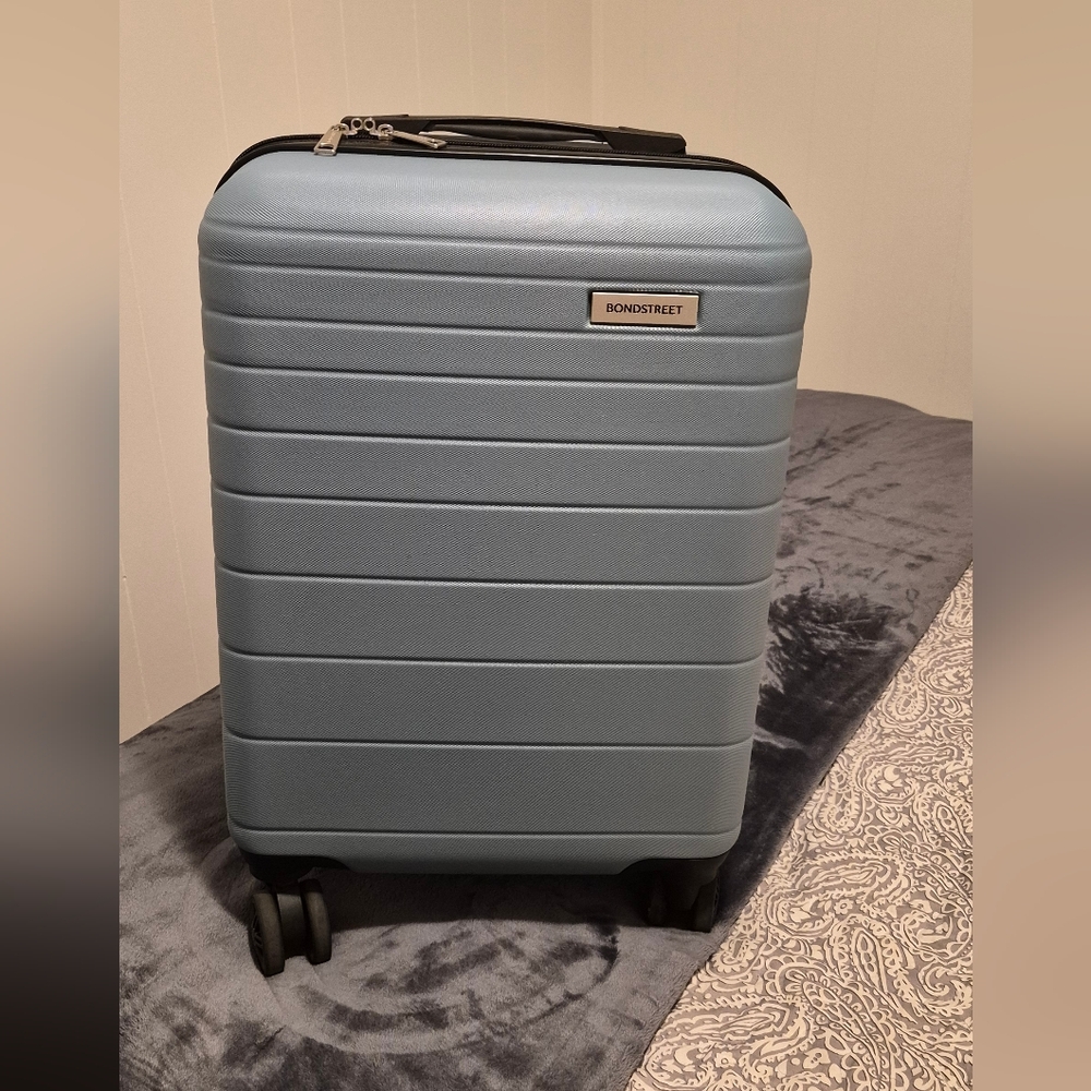 Blue Hardshell Carry-On Luggage